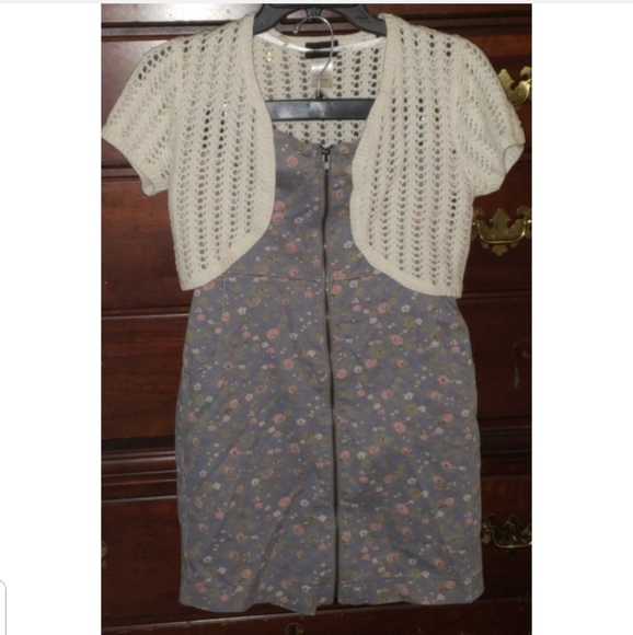 strapless dress with cardigan